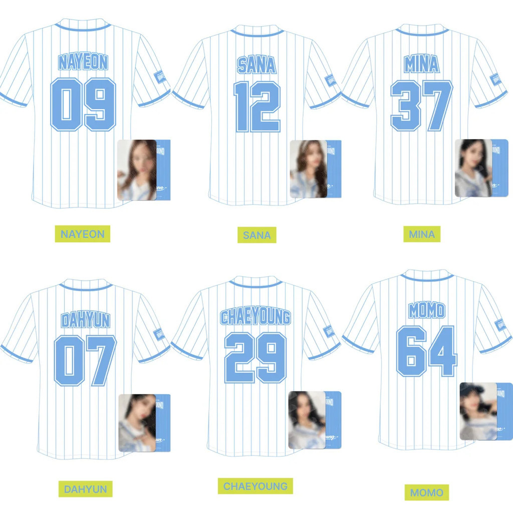 ⚾️ TWICE JERSEY-Camiseta HOME 9o Aniversário 9ROUND | Shopee Brasil