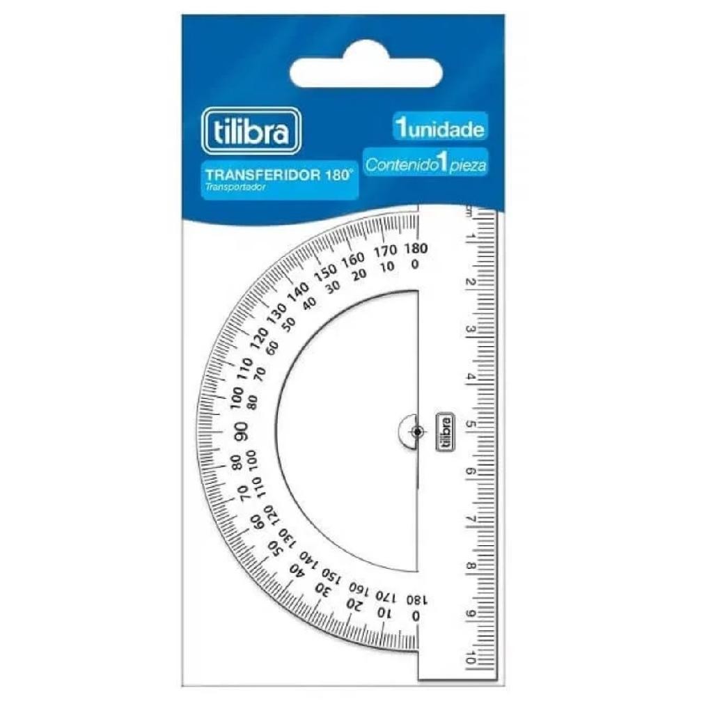 Transferidor Transparente 180 - Tilibra | Shopee Brasil