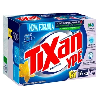 Sabão em Pó Tixan Ypê Primavera 1,6Kg Embalagem com 9 Unidades em Oferta na Shopee