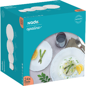 Aparelho De Jantar Opaline Pétala 24 Peças - Nadir | Shopee Brasil