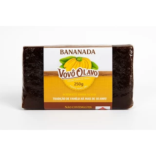 Bananada Vovô Olavo 250g – Barra | Tradição de Minas em Cada Fatia em Oferta na Shopee