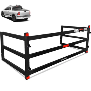Extensor de Caçamba Saveiro 2010 a 2024 Divisor Preto ED
