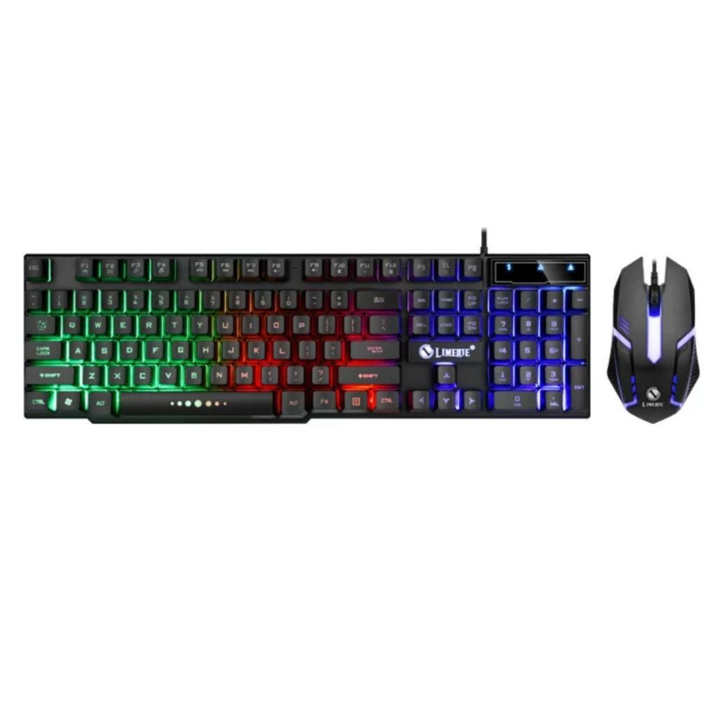 Kit Teclado e Mouse Gamer Rgb Semi Mecânico AOAS M-300