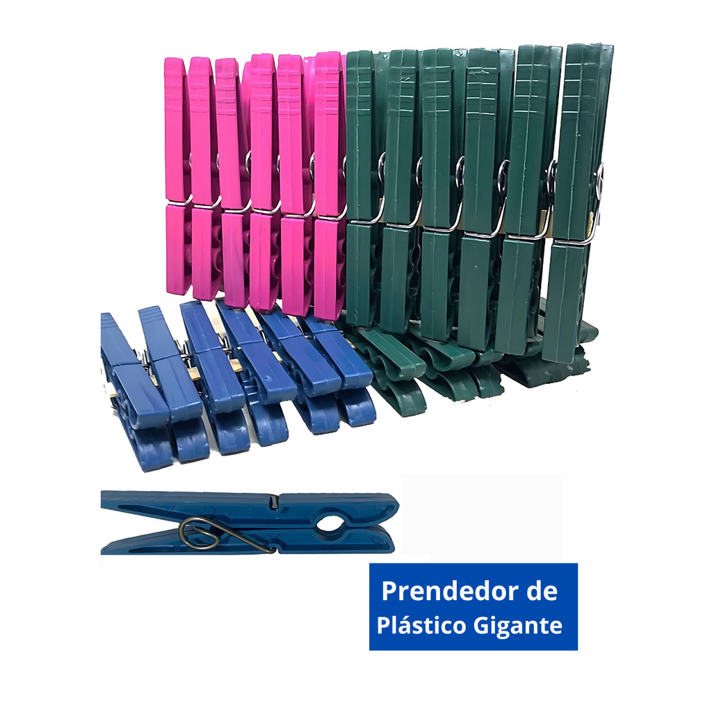 Prendedor Plástico De Roupa Kit com até 300 Unidades Diversas Cores ...