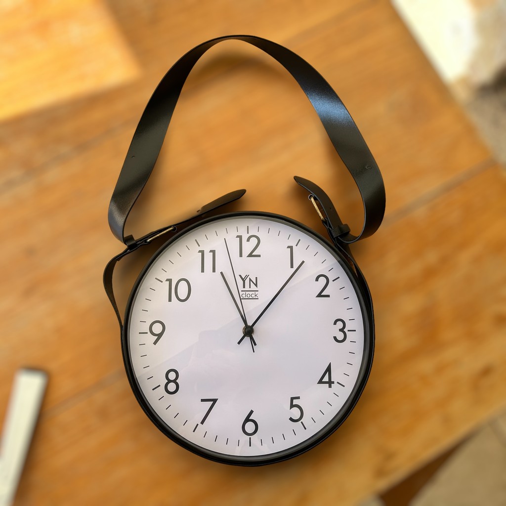 Relógio Parede Redondo Alça Regulável Preto – YN Clock / Vintage ...