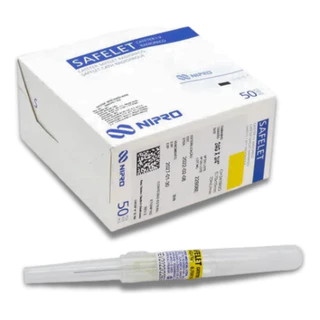 Catéter Amarelo Nipro 24g Safelet Intravenoso 10 Unidades