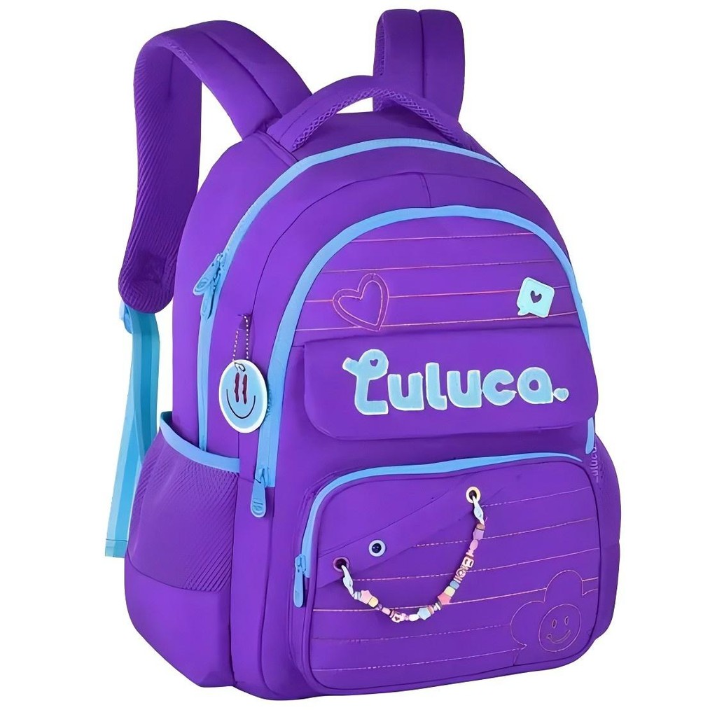 Mochila De Costas Luluca Escolar Notebook Resistente Reforçada