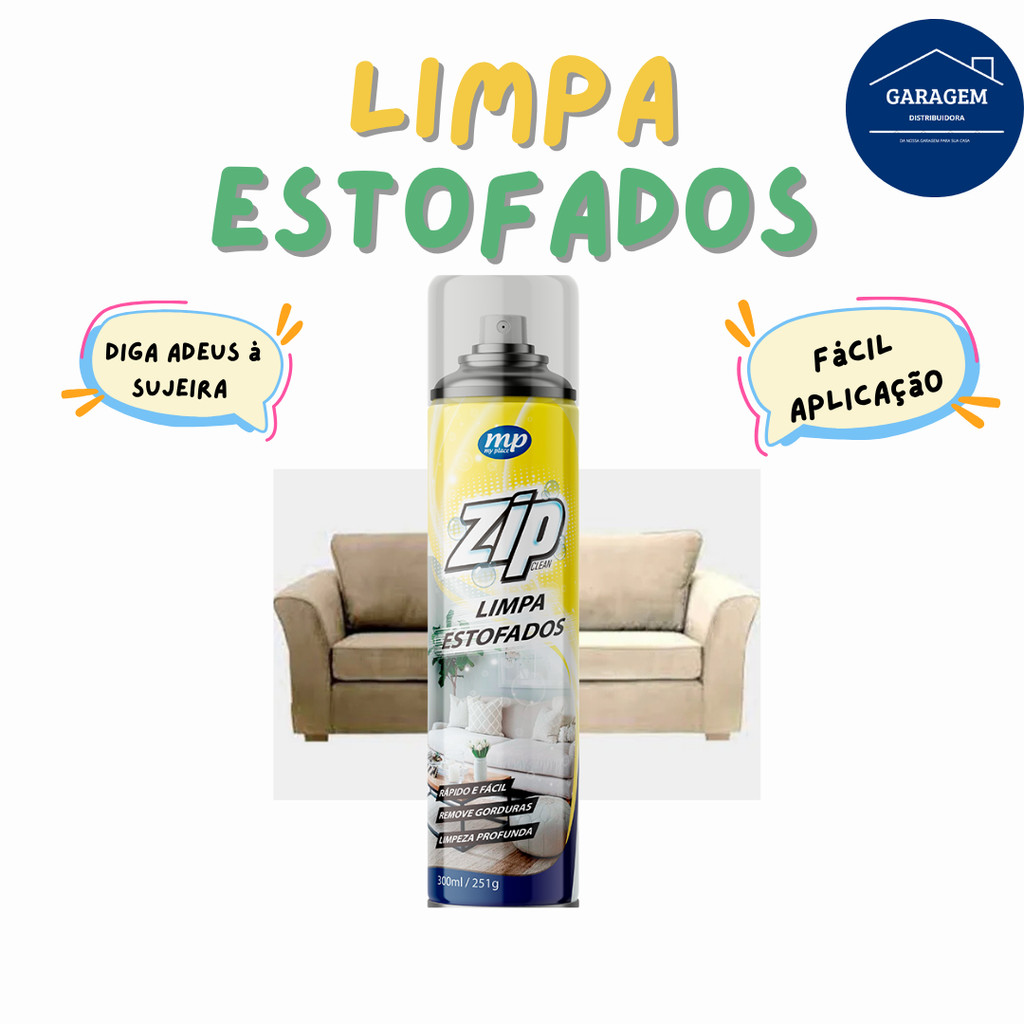 Limpa Estofados Spray Zip 300ml My Place para Sofá Tapete Colchão Carro