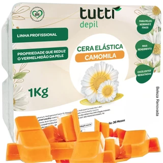 Cera depilação quente elástica corporal 1kg Tutti Depil em Oferta na Shopee