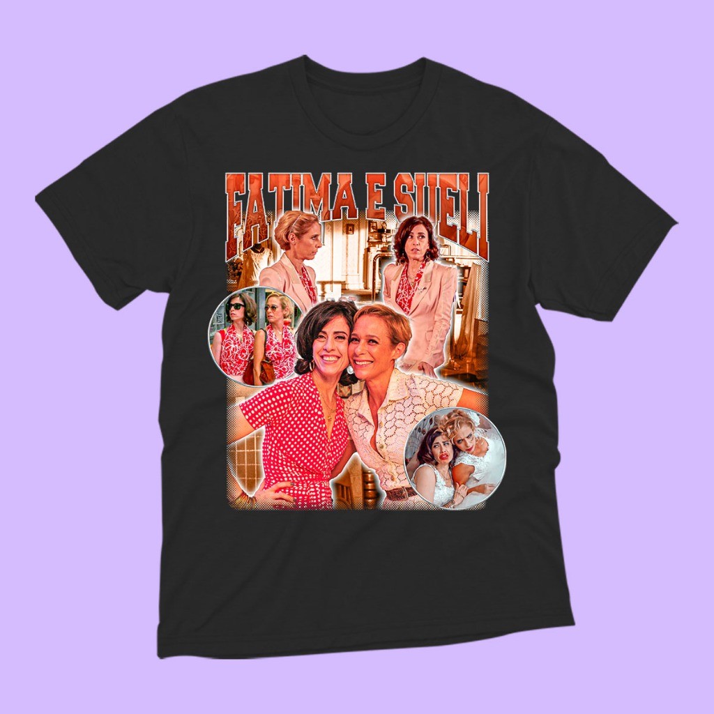 Camiseta Tapas e Beijos Fátima e Sueli Série Unissex e Algodão | Shopee ...