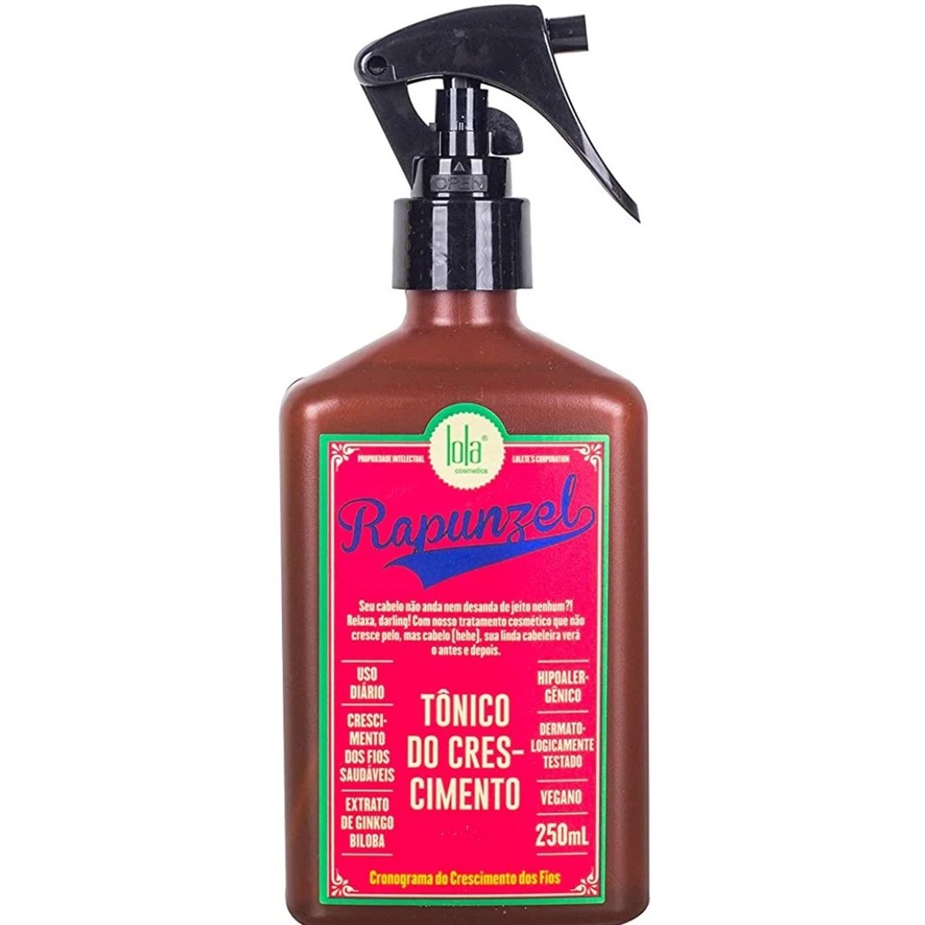 Lola Cosmetics Rapunzel Tônico Capilar de Crescimento 250ml