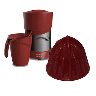 CONE ESPREMEDOR GRANDE BRITÂNIA MODELOS: ESPREMEDOR DE FRUTAS TURBO PRO | ESPREMEDOR DE FRUTAS PEF3000V | COR: VERMELHO em Oferta na Shopee