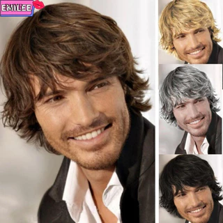 Moda de Cabelo Curto EMI. Perucas Masculinas Coloridas para Cosplay Ural BJX5 KIMD