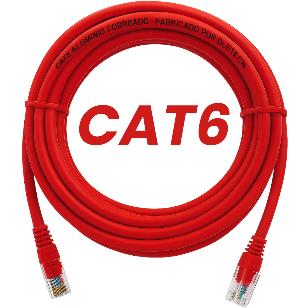 Cabo de Rede CAT6 Alta Velocidade Giga Prontos P/uso Disponivel - 5M ...
