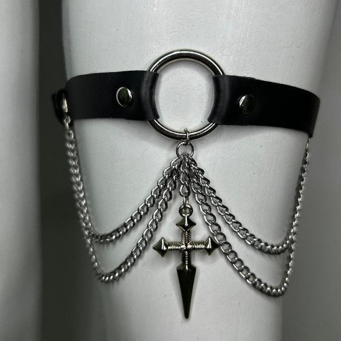 Harness, cintura da donna in pelle, da donna, in pelle PU, gotica
