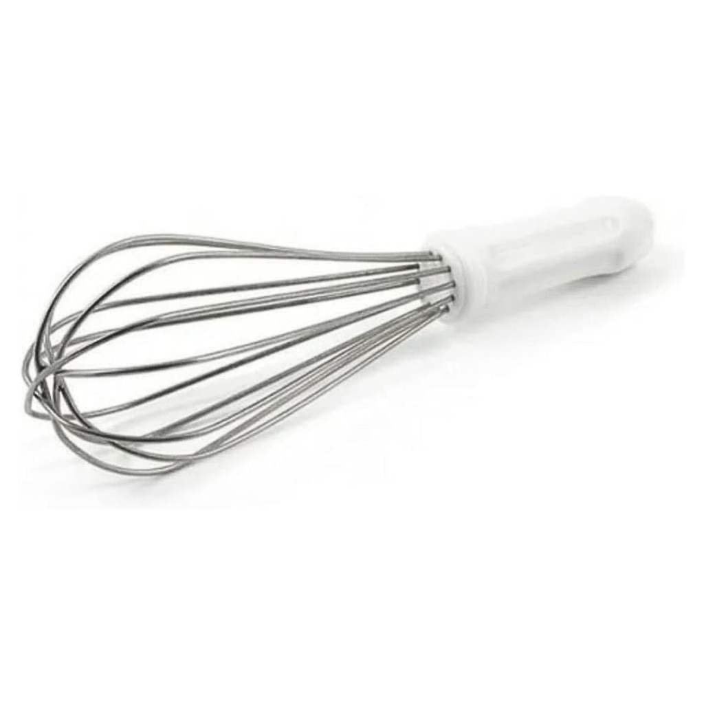Batedor Fouet Inox Profissional 30cm Branco Fue Creme Clara 