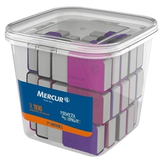 Borracha Mercur Trend Pote com 24 Unidades em Oferta na Shopee