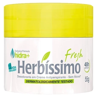 Desodorante Herbíssimo Cremoso Fresh 55g em Oferta na Shopee