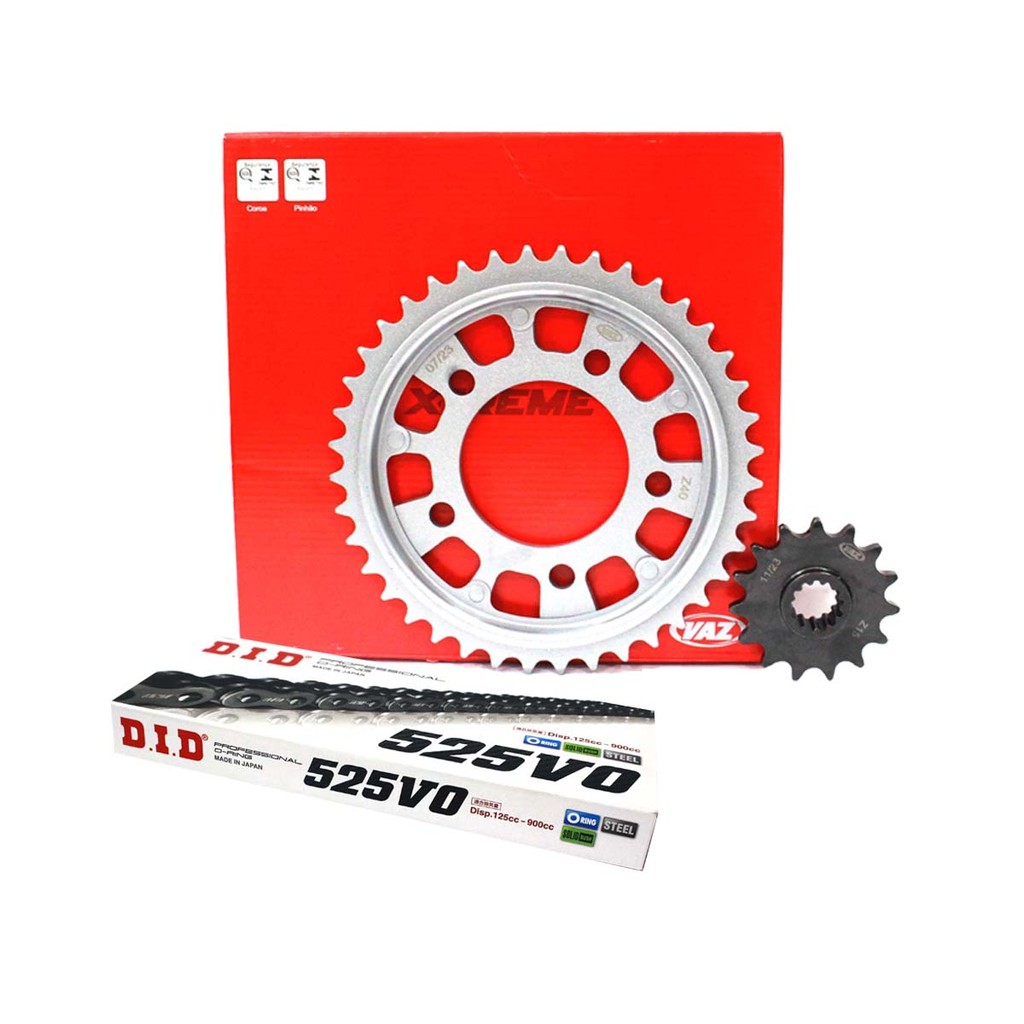 Kit Relação C/ Retentor Honda Cb 500 94 à 98 Vaz + Did Japão