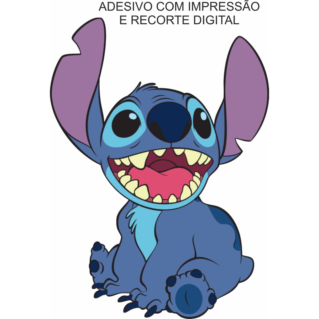 KIT 2 ADESIVO STITCH OHANA LILO VINIL RESISTENTE GRANDE | Shopee Brasil