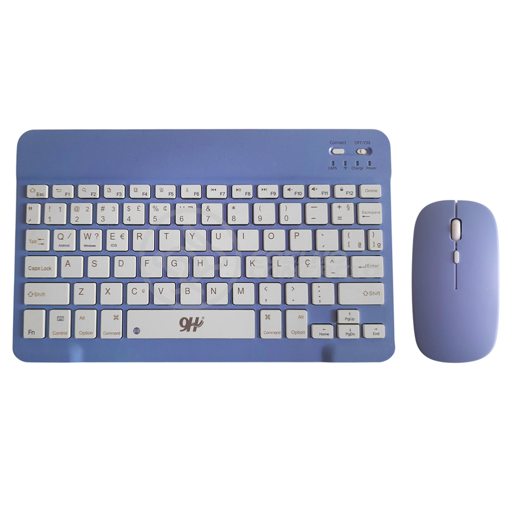 Kit Teclado e Mouse Slim Roxo A6732 Sem Fio Recarregável para ...