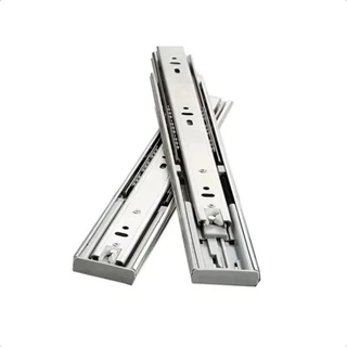 Corrediça Com Amortecedor Trilho Telescópico para Gaveta Soft Closing 45kg X