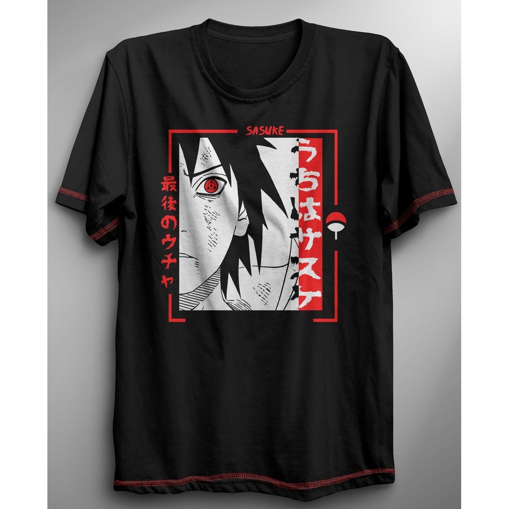 Camiseta do Sasuke, Anime Naruto - Camisa 100% algodão | Shopee Brasil
