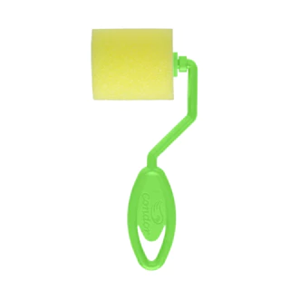 ROLO PINTURA CONDOR ESPUMA AMARELA 4 CM PACOTE 12 UNIDADES