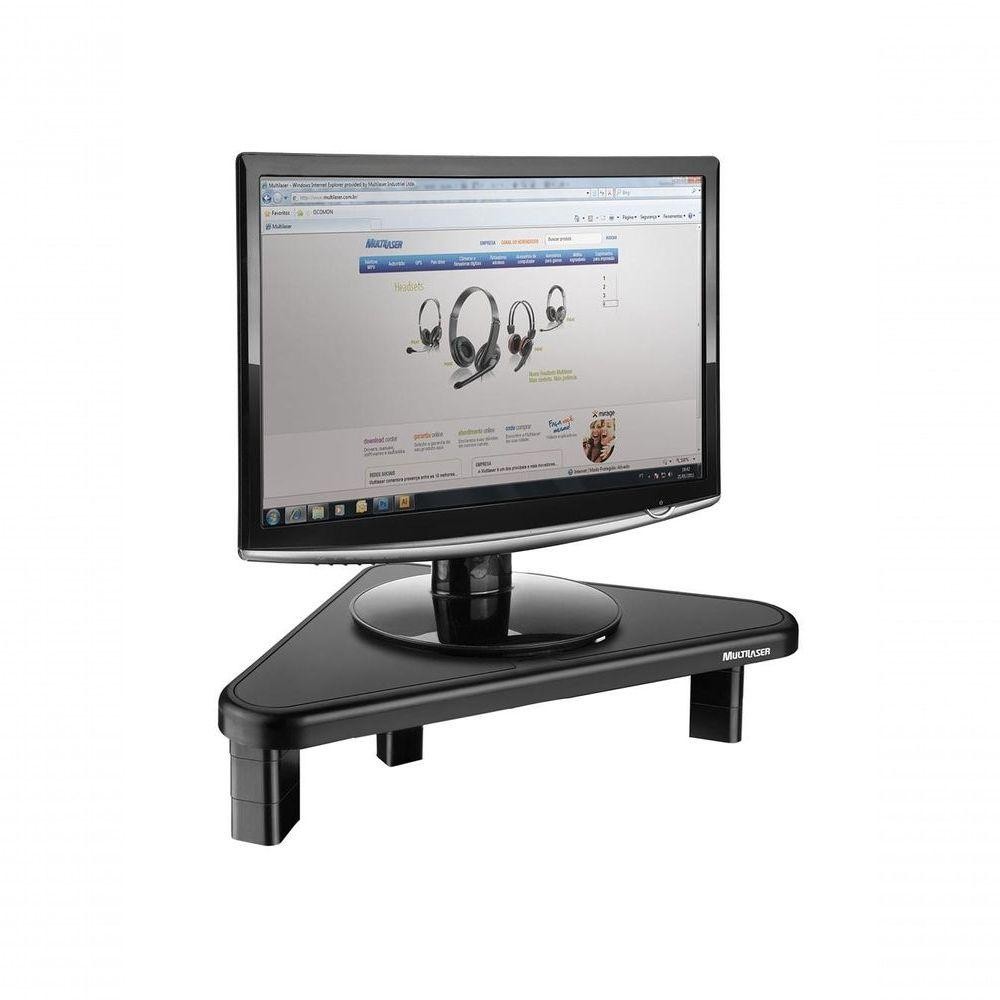 Suporte Para Monitor Multilaser Ac124 Stand Triangular 4 Niveis Preto ...