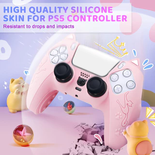 Para SONY Playstation5 PS5 Controlador Caso De Proteção Silicone Macio Gel Borracha Capa Pele PS5 Magro Gamepad Funda Co