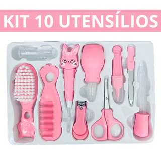 10 Pcs/Newborn Set Kit De Cuidados Com A Saúde Do Bebê Acessórios Cortador De Unhas Escova De Tesoura em Oferta na Shopee