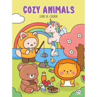 Cozy Animals - Livro de Colorir - Estilo Bobbie Goods Comfy e Cozy Books - Livro Físico em Oferta na Shopee