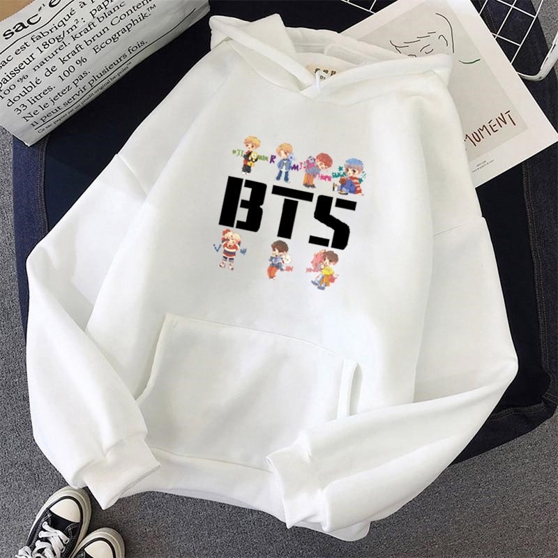 HOT Bts Blusa De Frio High Blusa Casaco Moletom Do Bts Blusa