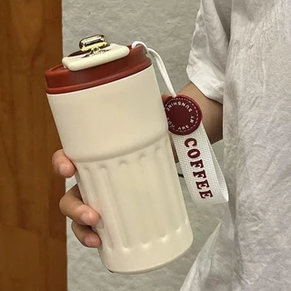 Garrafa Térmica 420ml Com Display LED - Copo Café De Inox Portátil Para Viagem