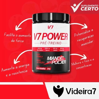 Pre Treino Energy Power V7 Cafeina Taurina Betalanina 300g