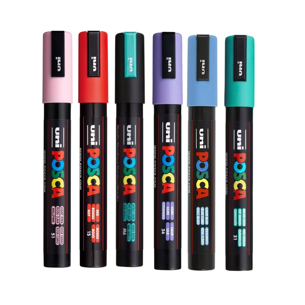 Caneta Marcador Posca 5M - Posca | Shopee Brasil