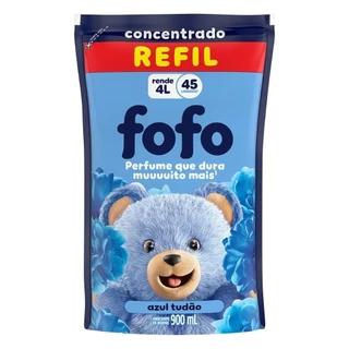 Amaciante Fofo Concetrado Azul Tudão Sache 900ml - Embalagem com 12 Unidades em Oferta na Shopee