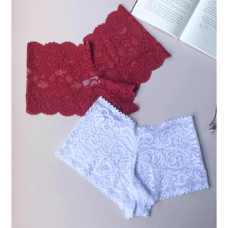 Kit 5 Calcinhas Caleçon Lingerie Tanga Shortinho Renda Feminino Calesson Sexy Lingerie em Oferta na Shopee