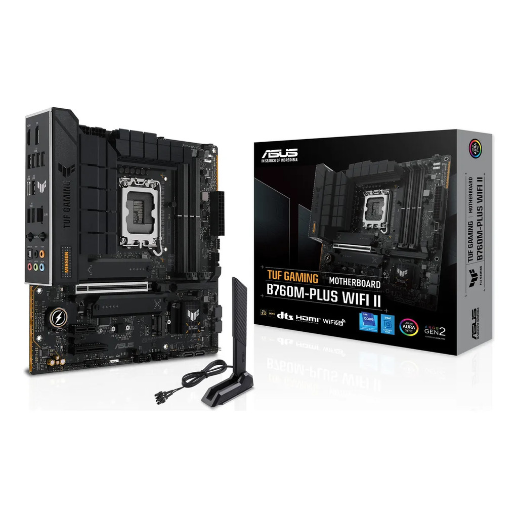 Placa Mae LGA 1700 B760M-PLUS DDR5 Wifi 6 PCIe 5.0 Lan 2500 ATX Asus