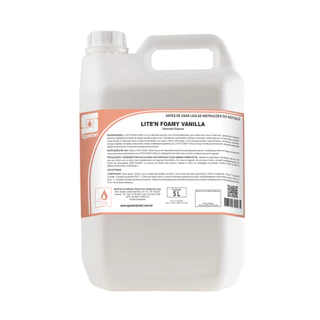 Sabonete Espuma Liten Foamy Vanilla 5L Spartan em Oferta na Shopee