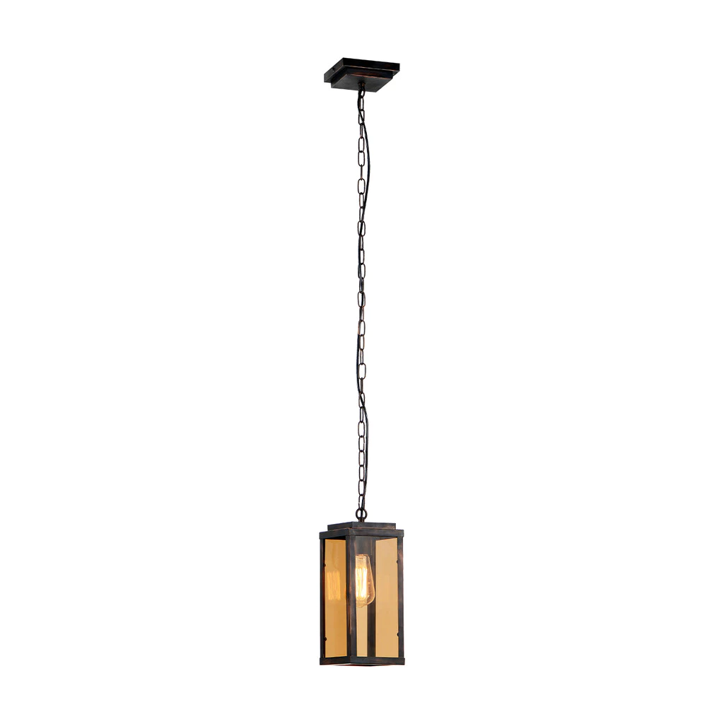 Luminaria Pendente Led Macedonia E27 Ouro Envelhecido Avant