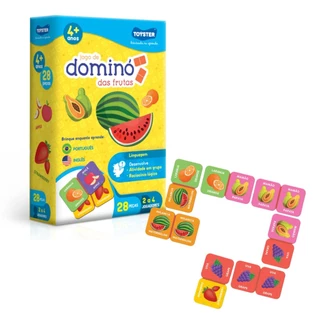Jogo Educativo Dominó Das Frutas 2661 - Toyster