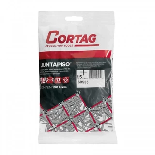 Espaçador Nivelador 1,5mm Juntapiso 100 Peças - Cortag em Oferta na Shopee