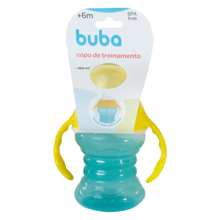 Copo de Treinamento Azul Infantil Com Alça 160ml 09726 - Buba