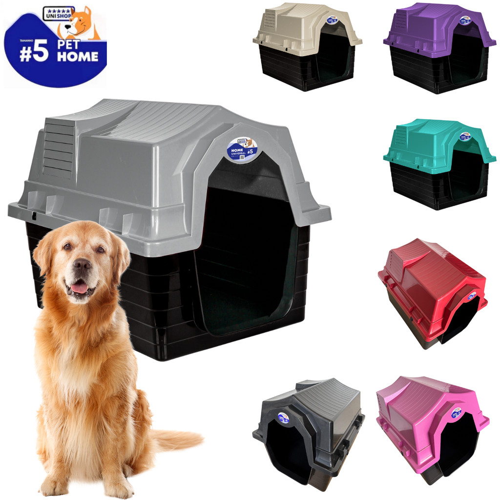 Casa De Cachorro Numero 5 Protege Chuva e Frio 8 Cores | Shopee Brasil