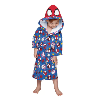 Roupão Aveludado Infantil Spider Man Multiverso Lepper