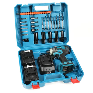 Chave De Impacto/Parafusadeira Furadeira 02 Baterias 21V 36V 48V Universal 110V e 220V