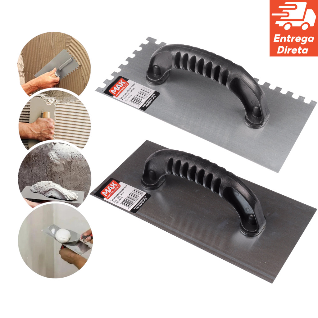 Desempenadeira para Massa Corrida Desempenadeira de Aço Inox 25 ...
