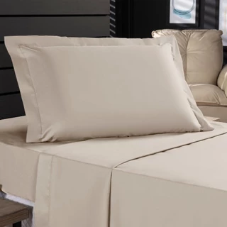 Jogo de Cama Lençol Solteiro Percal 400 Fios 03 Pçs Com Aba Americana, Antiácaro Anti-pilling em Oferta na Shopee