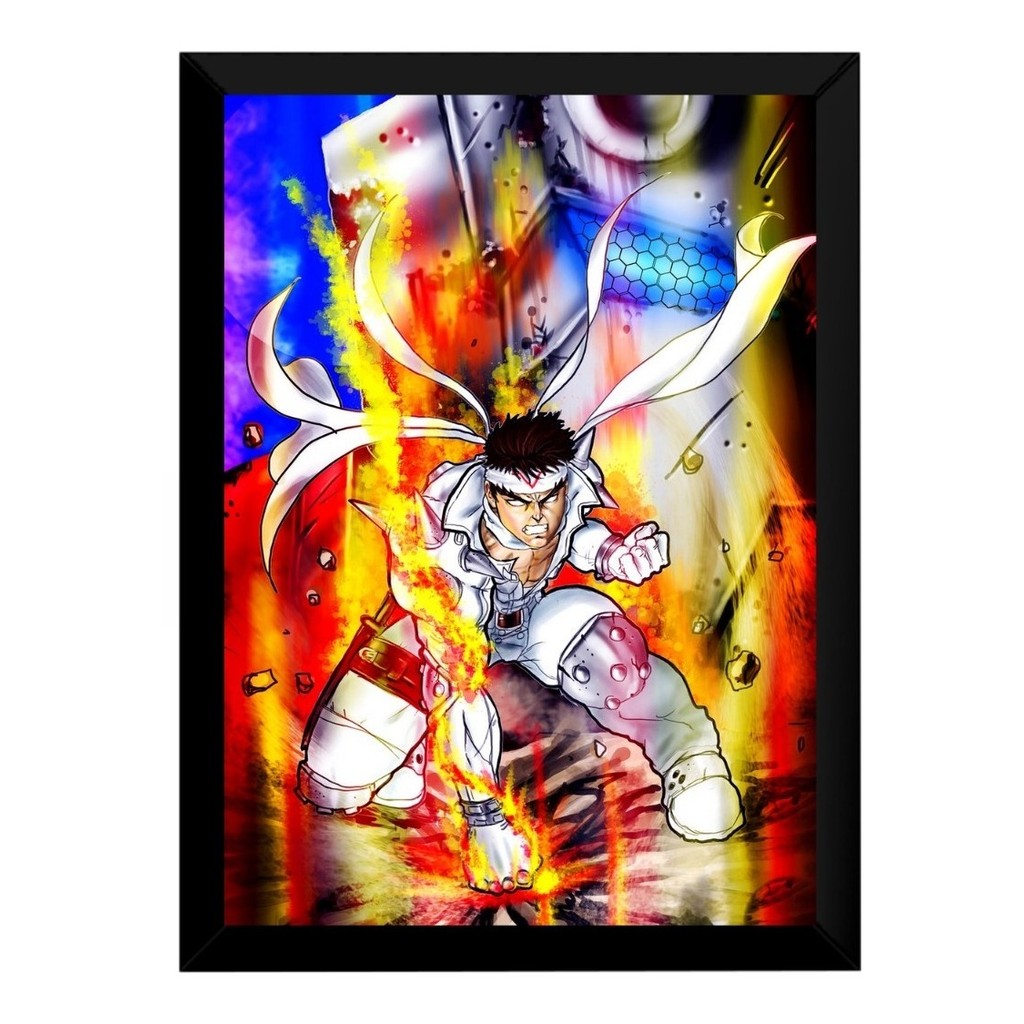 Quadro Game Cyberbots Jin Saotome Arte Poster Moldurado | Shopee Brasil